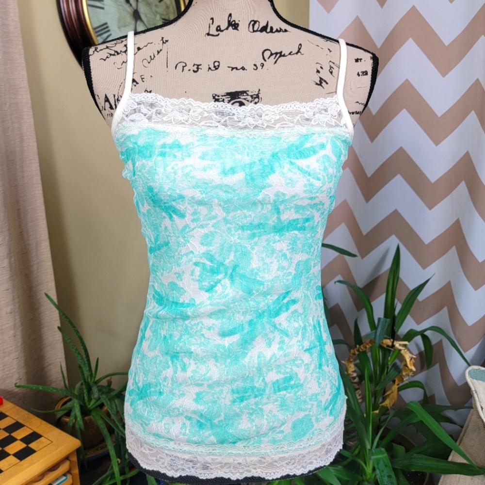 Vintage Maurices Blue Lace Cami Size XS